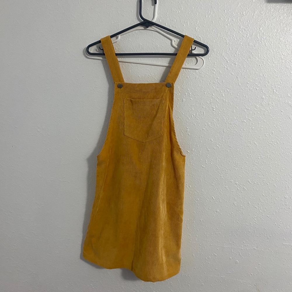 Yellow coverall dress